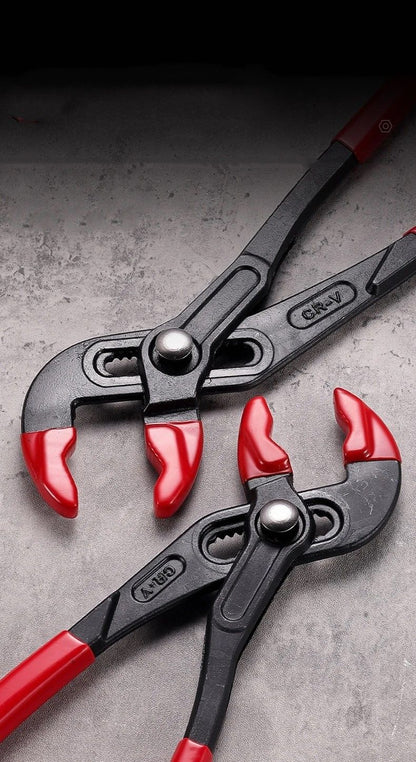 QuickRelease MultiSize Adjustable Water Pump  Pipe Pliers 7 Inch  10 Inch  12 Inch  InstantJaw Plum