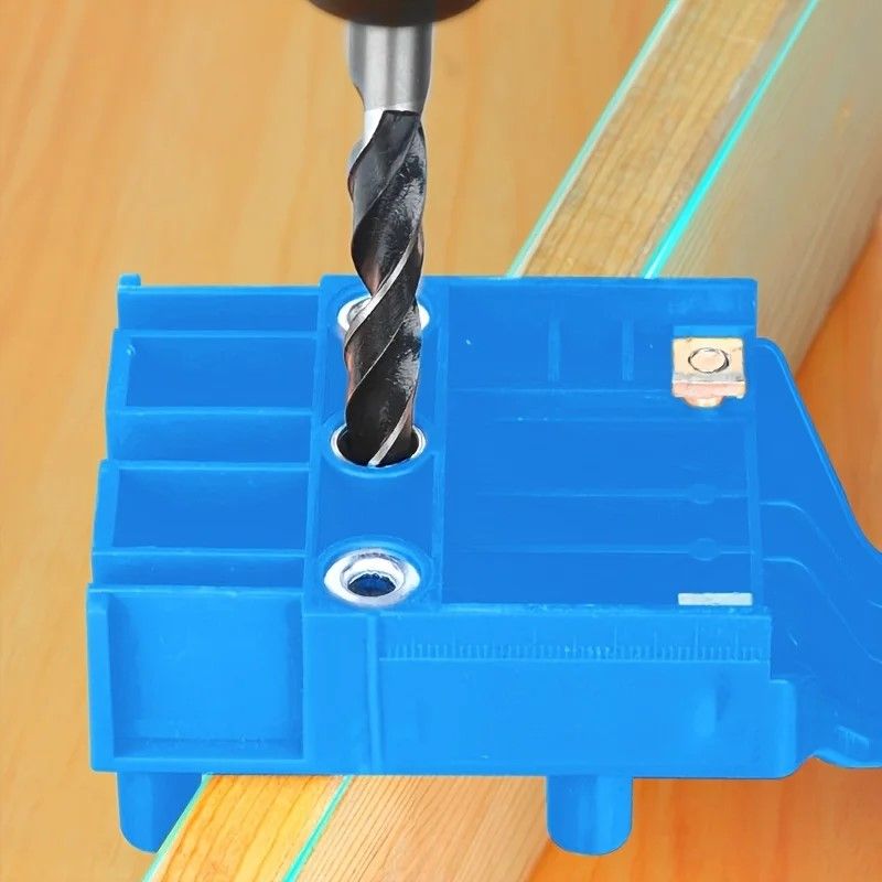 Precision Corner Drill Guide  Locator  StraightHole Woodworking Clamp With BuiltIn Drilling Guide 2
