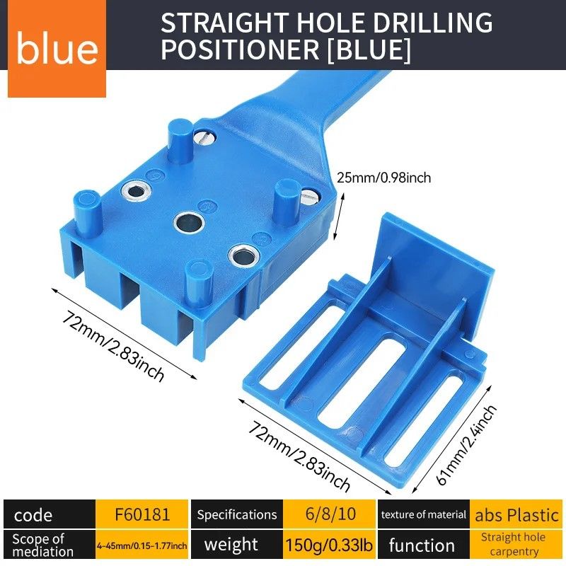 Precision Corner Drill Guide  Locator  StraightHole Woodworking Clamp With BuiltIn Drilling Guide 4