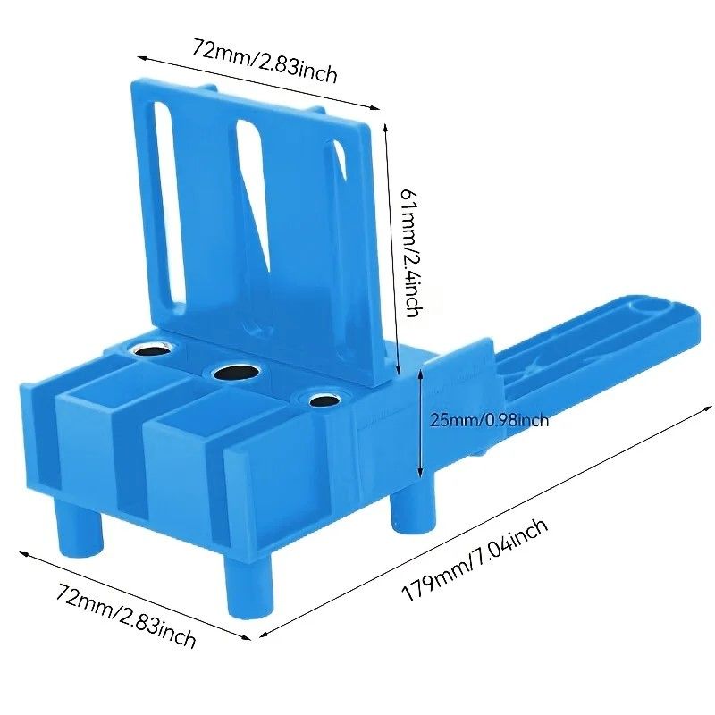 Precision Corner Drill Guide  Locator  StraightHole Woodworking Clamp With BuiltIn Drilling Guide 5