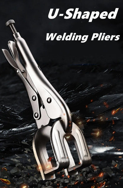 Heavy-Duty U-Shape Welding Locking Pliers – Adjustable Metal Fabrication Clamp
