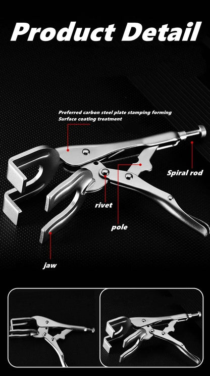 HeavyDuty UShape Welding Locking Pliers  Adjustable Metal Fabrication Clamp 6