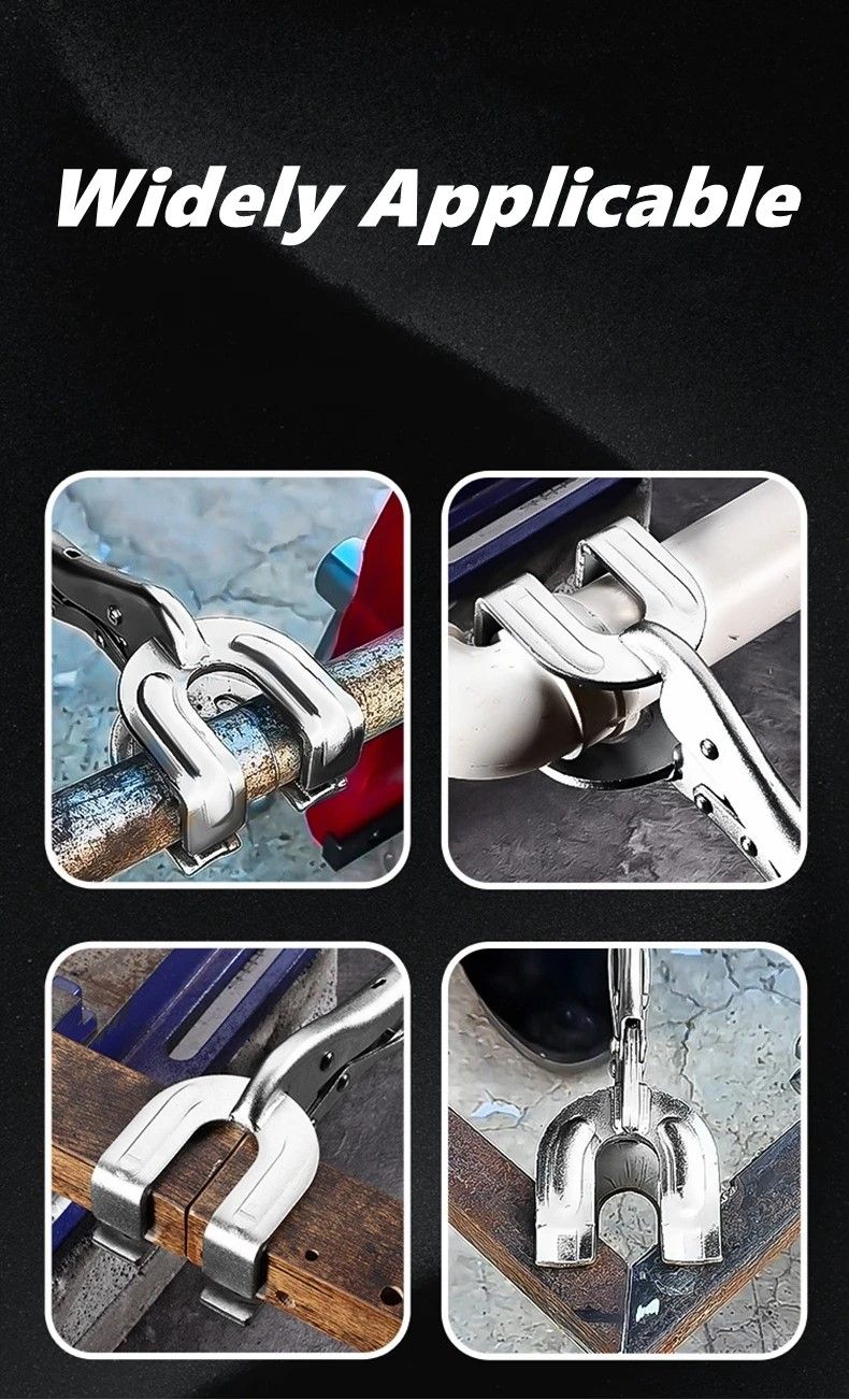 HeavyDuty UShape Welding Locking Pliers  Adjustable Metal Fabrication Clamp 7