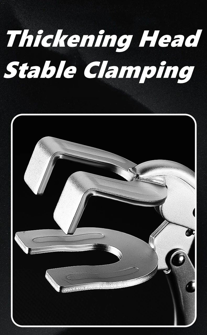 HeavyDuty UShape Welding Locking Pliers  Adjustable Metal Fabrication Clamp 8