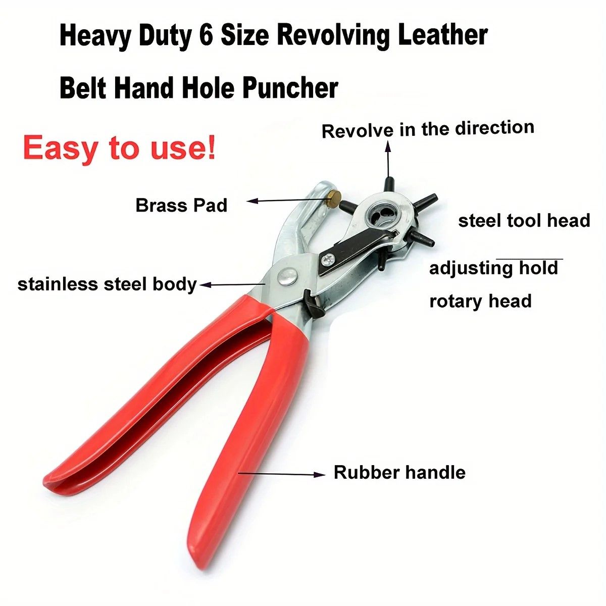 Ultimate Leather Belt Hole Punch Plier Kit  Premium Leathercraft Hand Tools Set 5