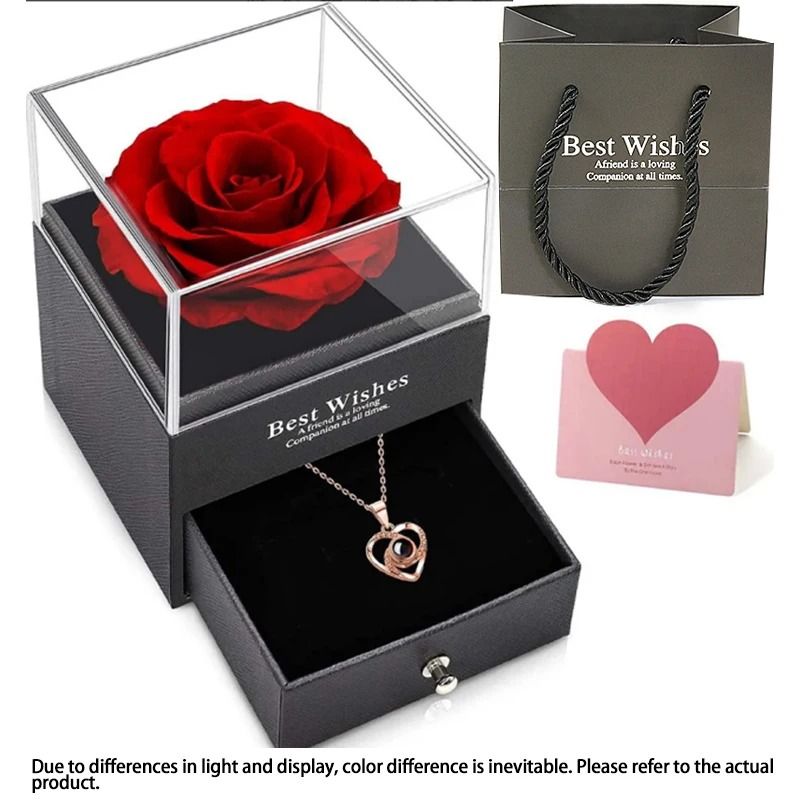 Elegant Flower Pendant Jewelry Set