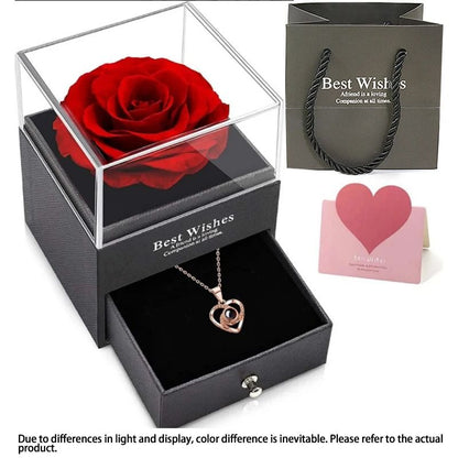 Elegant Flower Pendant Jewelry Set