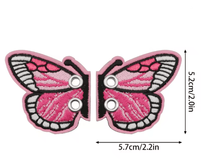 Bling Bat Wing Sneaker Charms  Embroidered DIY Shoe Accessory 13