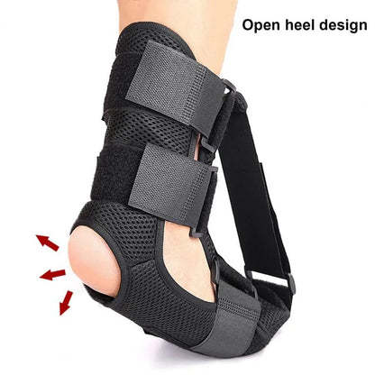 Plantar Fasciitis Night Splint Foot Drop Ankle Brace With Triple Buckle Support 3