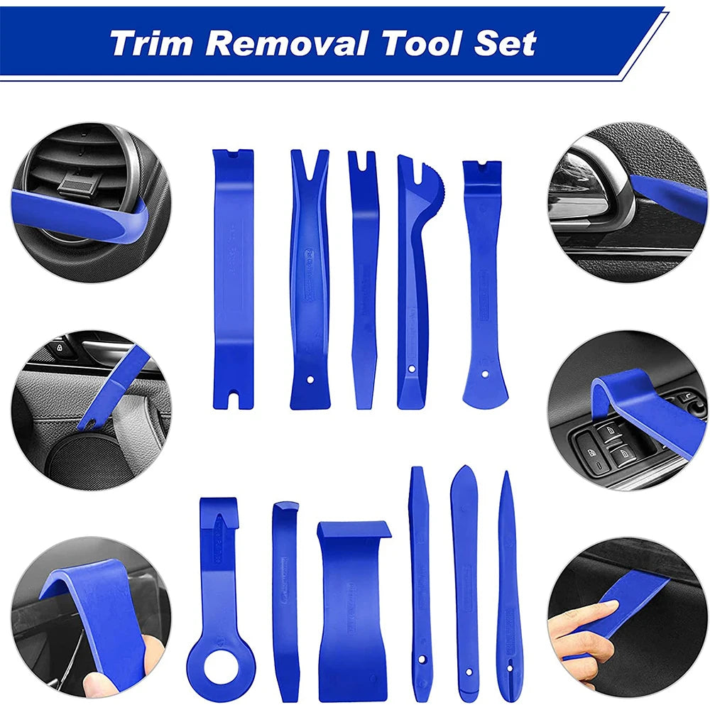 Fastener Remover Stereo Repair Tools Car Trim Removal Tool Set Clip Pliers Hand Held Disassembly Ki 1