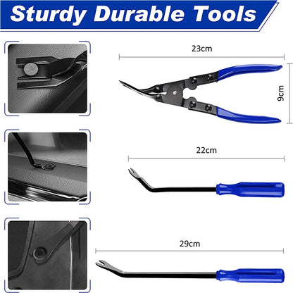 Fastener Remover Stereo Repair Tools Car Trim Removal Tool Set Clip Pliers Hand Held Disassembly Ki 2