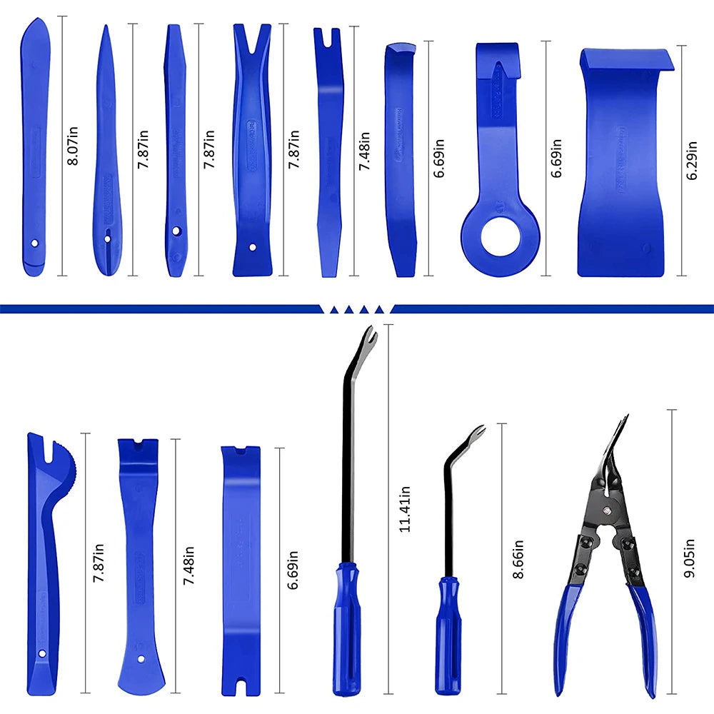 Fastener Remover Stereo Repair Tools Car Trim Removal Tool Set Clip Pliers Hand Held Disassembly Ki 3