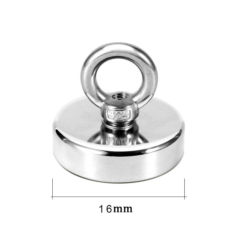 Super Strong Neodymium Fishing Magnets Heavy Duty Magnet With Countersunk Hole Eye Bolt For Salvage 5