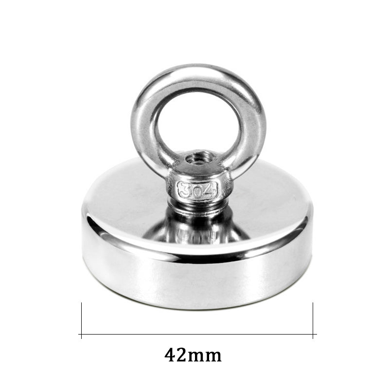Super Strong Neodymium Fishing Magnets Heavy Duty Magnet With Countersunk Hole Eye Bolt For Salvage 9