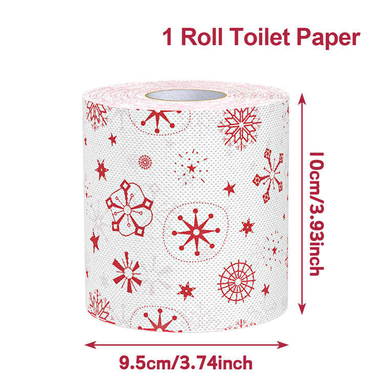 Christmas Toilet Roll Paper, Happy New Year, Xmas Tissue Roll, Christmas Supplies, Napkin Kitchen Tool, Home Decoration
