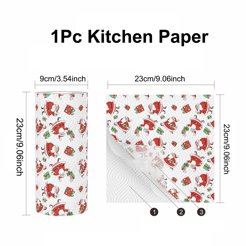 Christmas Toilet Roll Paper, Happy New Year, Xmas Tissue Roll, Christmas Supplies, Napkin Kitchen Tool, Home Decoration