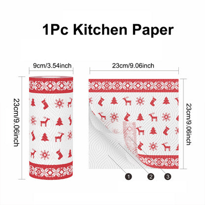 Christmas Toilet Roll Paper, Happy New Year, Xmas Tissue Roll, Christmas Supplies, Napkin Kitchen Tool, Home Decoration