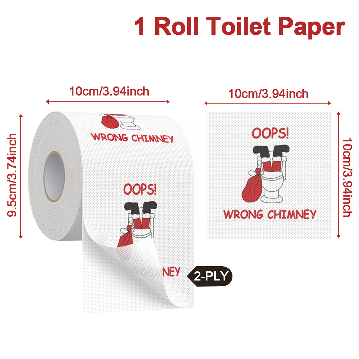 Christmas Toilet Roll Paper, Happy New Year, Xmas Tissue Roll, Christmas Supplies, Napkin Kitchen Tool, Home Decoration