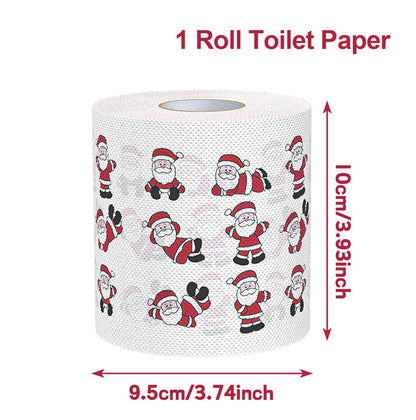 Christmas Toilet Roll Paper, Happy New Year, Xmas Tissue Roll, Christmas Supplies, Napkin Kitchen Tool, Home Decoration