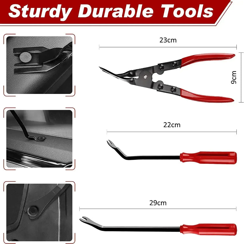 Auto Plastic Clips Puller Set Car Interior Trim Removal Tool Kit DIY Panel Disassembly Tools For Ca 3