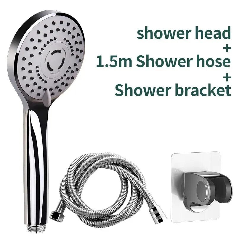 Bathroom Pressurised Hand Shower Universal Adaptation Nozzle Large Water Output Package Save Water  5