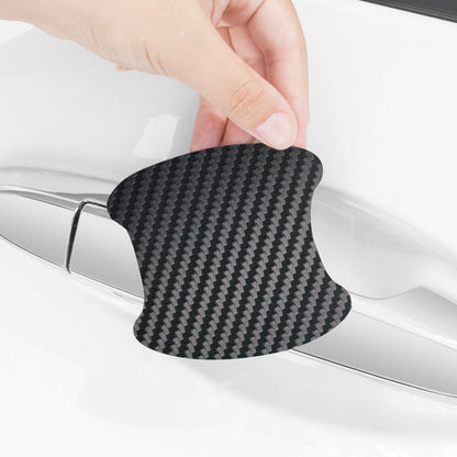 Car sticker protective film, carbon fiber handle wrist sticker, Handle sticker Car door handle, 4 car stickers kit