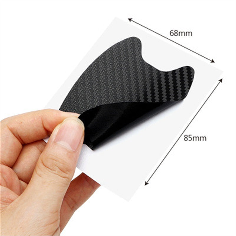 Car sticker protective film, carbon fiber handle wrist sticker, Handle sticker Car door handle, 4 car stickers kit