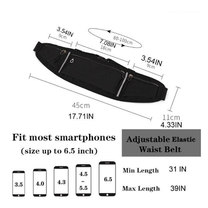 Sports Belt Pouch Mobile Phone Case, Professional Running Waist Bag, Men Women Running Pack, Hidden Pouch Gym Sports Bag
