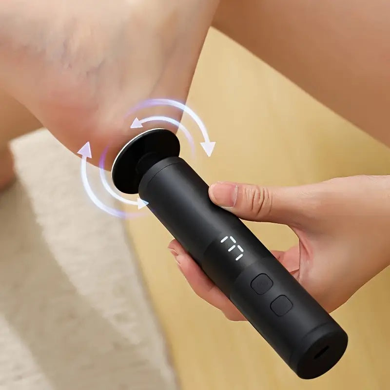 LCD display screen care tool, interchangeable heads set fast charging device with 3-speed adjustment for hand foot care