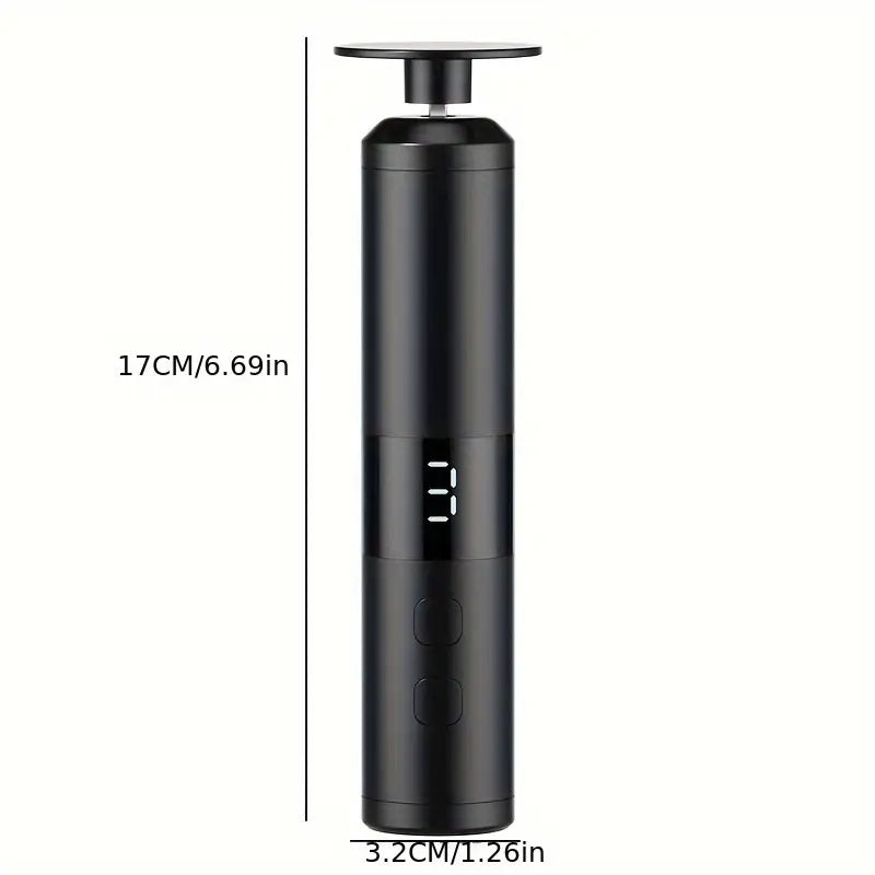 LCD display screen care tool, interchangeable heads set fast charging device with 3-speed adjustment for hand foot care