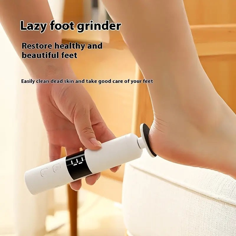 LCD display screen care tool, interchangeable heads set fast charging device with 3-speed adjustment for hand foot care
