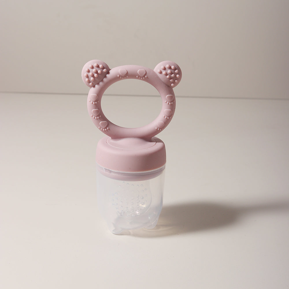 Cute Cartoon Design Baby Silicone Fruit Feeder Chewable Soft Teether Fresh Fruits Bite And Explore  6