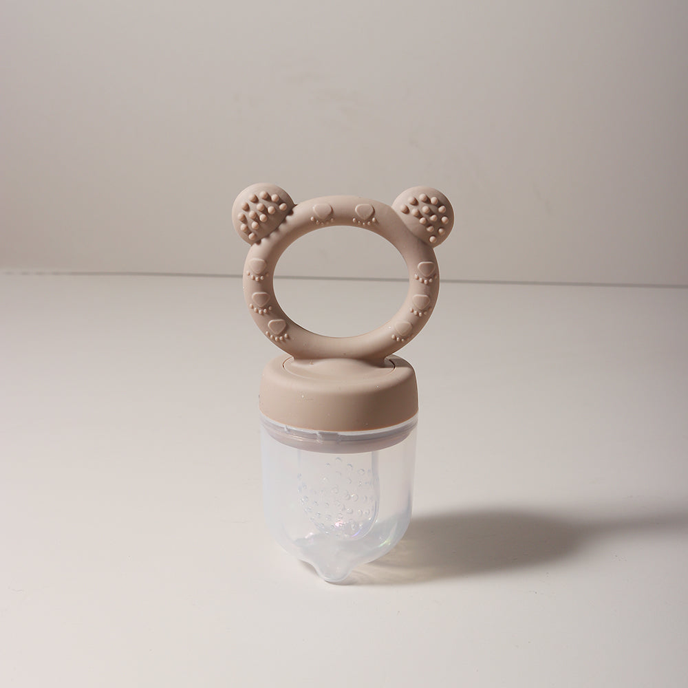 Cute Cartoon Design Baby Silicone Fruit Feeder Chewable Soft Teether Fresh Fruits Bite And Explore  7