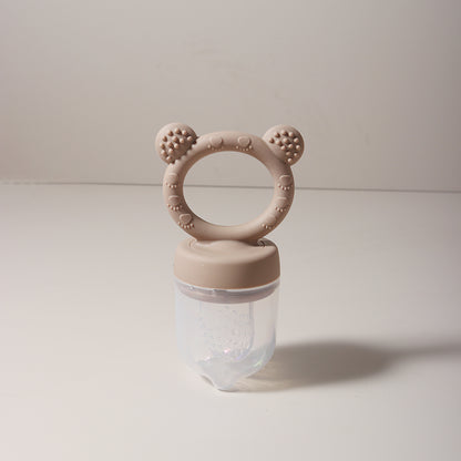 Cute Cartoon Design Baby Silicone Fruit Feeder Chewable Soft Teether Fresh Fruits Bite And Explore  7