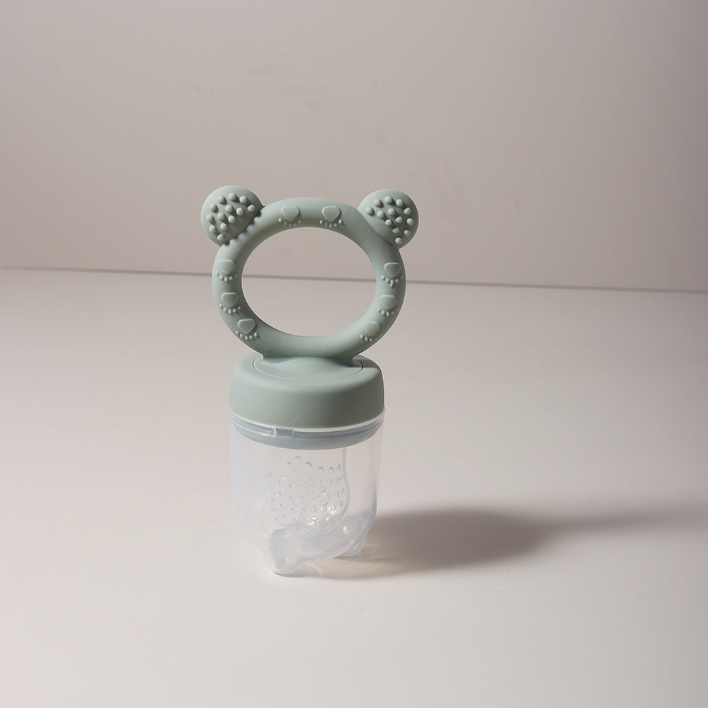 Cute Cartoon Design Baby Silicone Fruit Feeder Chewable Soft Teether Fresh Fruits Bite And Explore  8