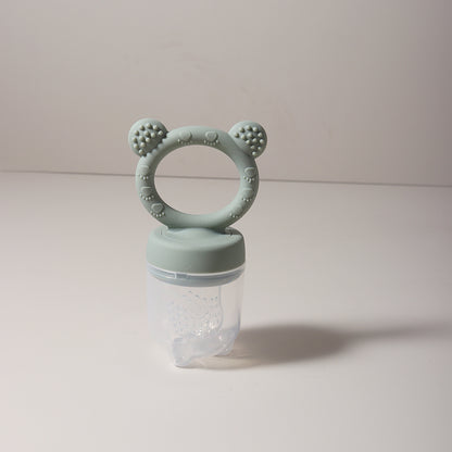 Cute Cartoon Design Baby Silicone Fruit Feeder Chewable Soft Teether Fresh Fruits Bite And Explore  8