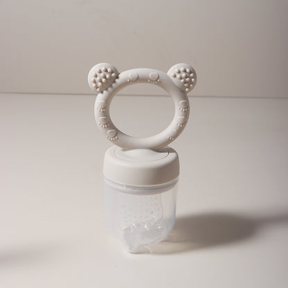 Cute Cartoon Design Baby Silicone Fruit Feeder Chewable Soft Teether Fresh Fruits Bite And Explore  9