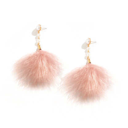 Trend Party Jewelry Gift Tassel Drop Earrings For Women Fashion Imitation Pearl Earrings Salircon B 5