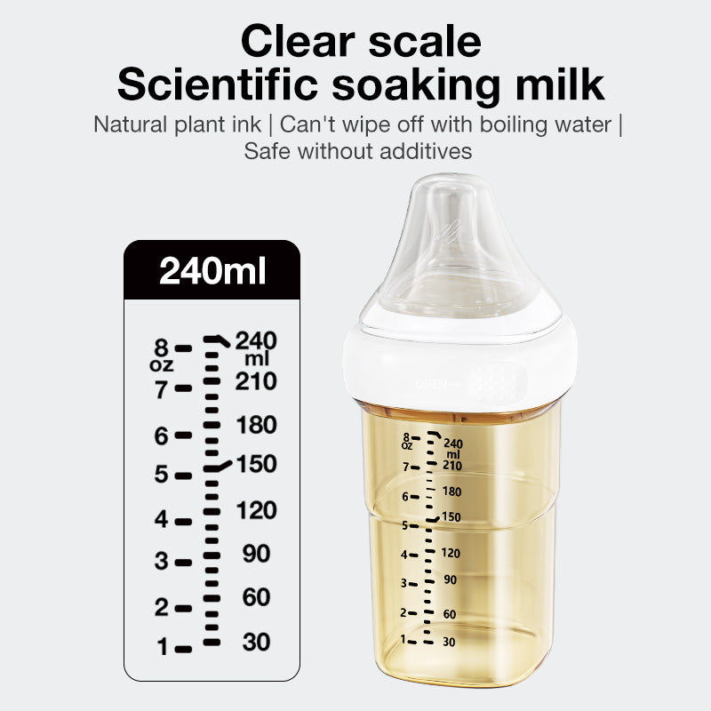 Feeding Bottle Bacteriostat Baby Bottle PPSU Anti Colic Teeth Guard Nursing Bottle Safety BPA Free  5