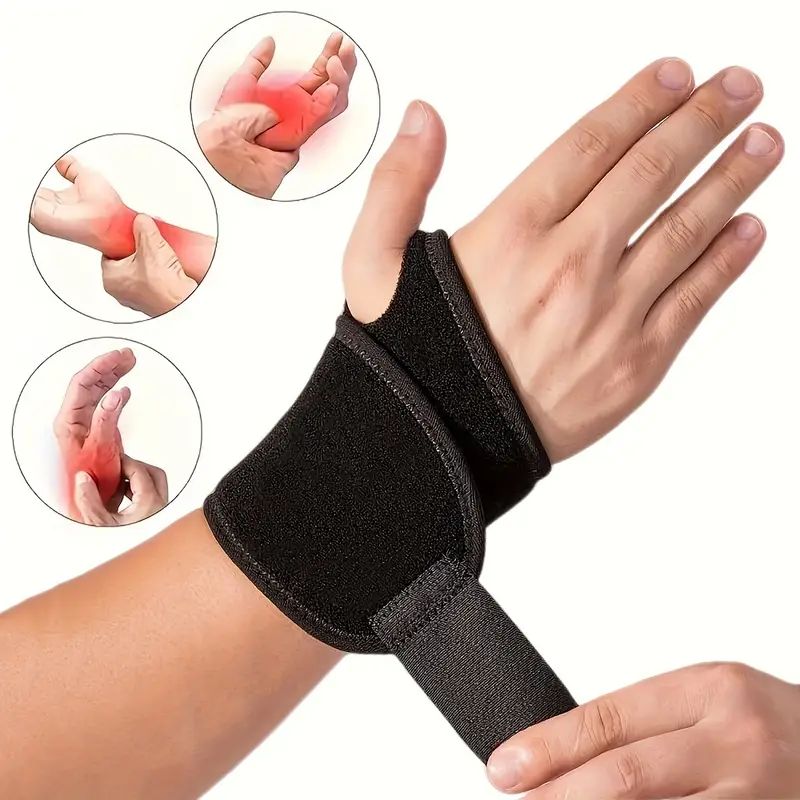 Perfect For Women And Men Wrist Brace Adjustable Support Wrap Strap Hand Fit Right Or Left Hand Car 1