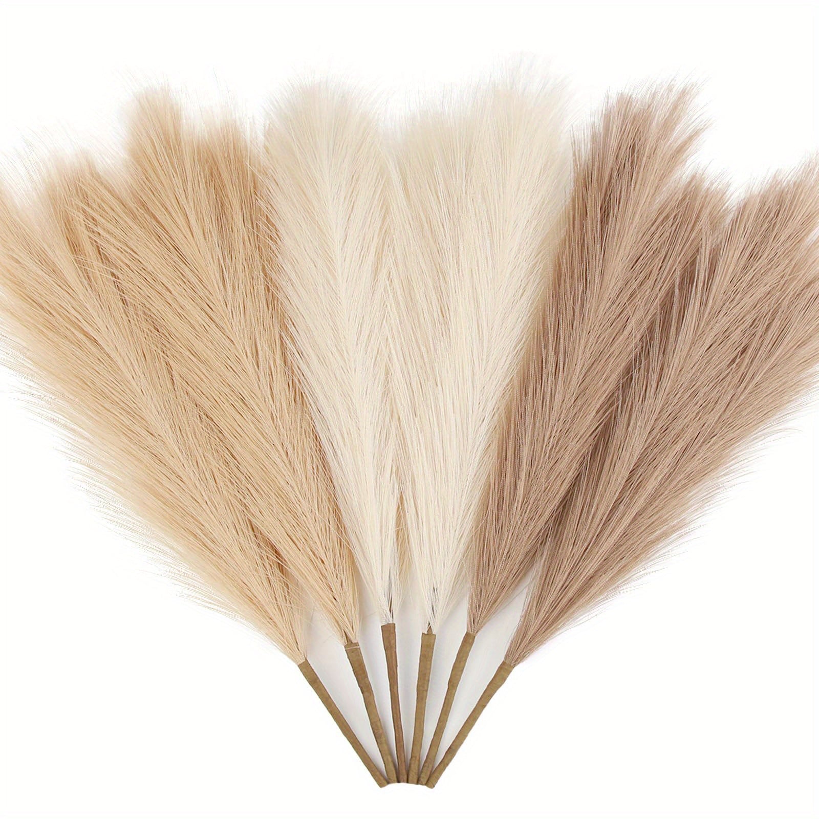 6PCS Artificial Pampas, Fake Plant Reed, Christmas Decoration Floral Table, Arrange Flower Grass Decor Wedding Home