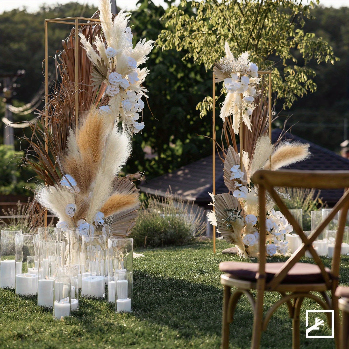 6PCS Artificial Pampas Fake Plant Reed Christmas Decoration Floral Table Arrange Flower Grass Decor 4