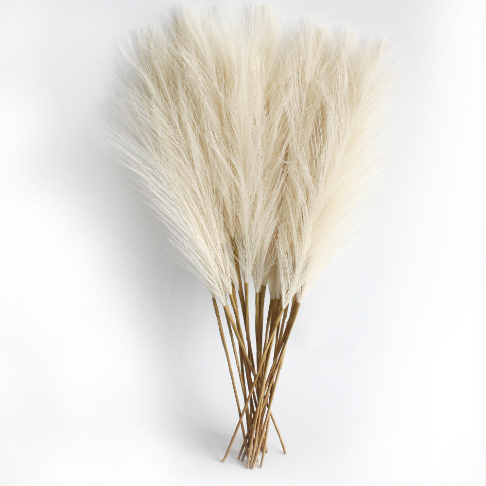 6PCS Artificial Pampas Fake Plant Reed Christmas Decoration Floral Table Arrange Flower Grass Decor 7