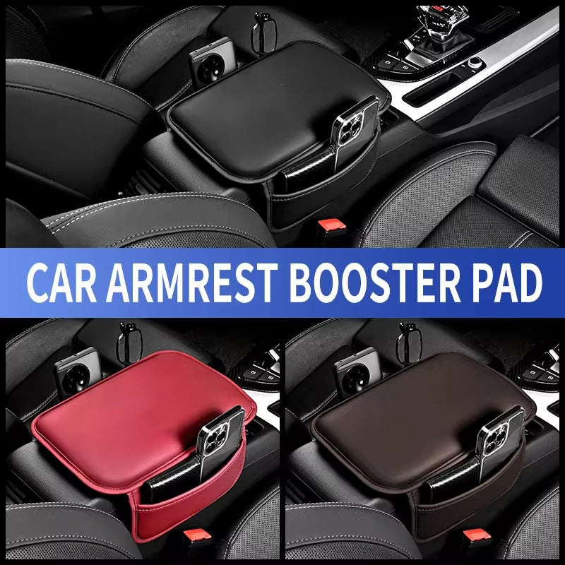 Center Console Arm Rest Waterproof, Car Armrest Box Pad, Elbow Rest Cushion with Storage Pocket Interior, Armrest
