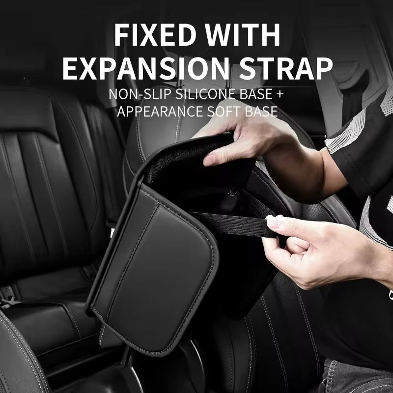 Center Console Arm Rest Waterproof, Car Armrest Box Pad, Elbow Rest Cushion with Storage Pocket Interior, Armrest