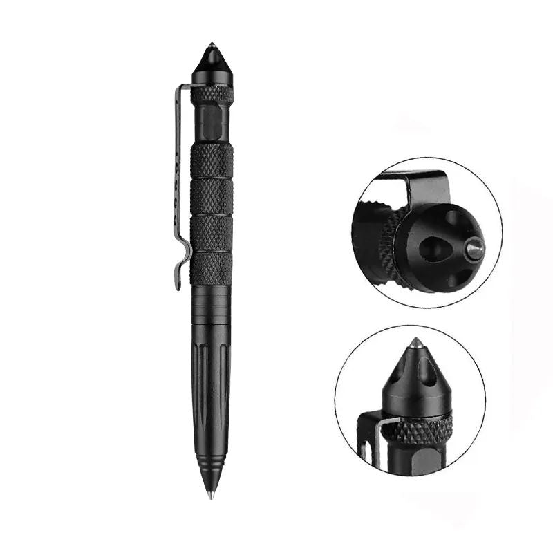 Multi Functional Metal Tactical Pen Anti Skid Grip Emergency Glass Breaker Tool Self Defence Suppli 6
