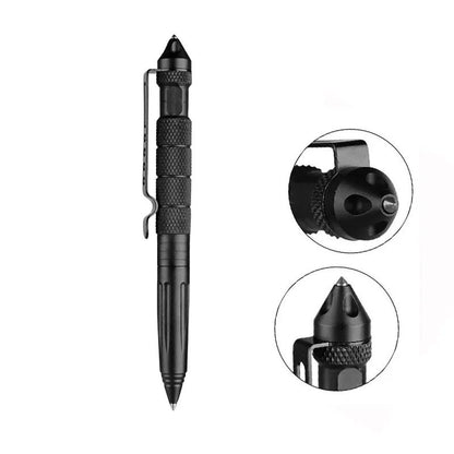 Multi Functional Metal Tactical Pen Anti Skid Grip Emergency Glass Breaker Tool Self Defence Suppli 6