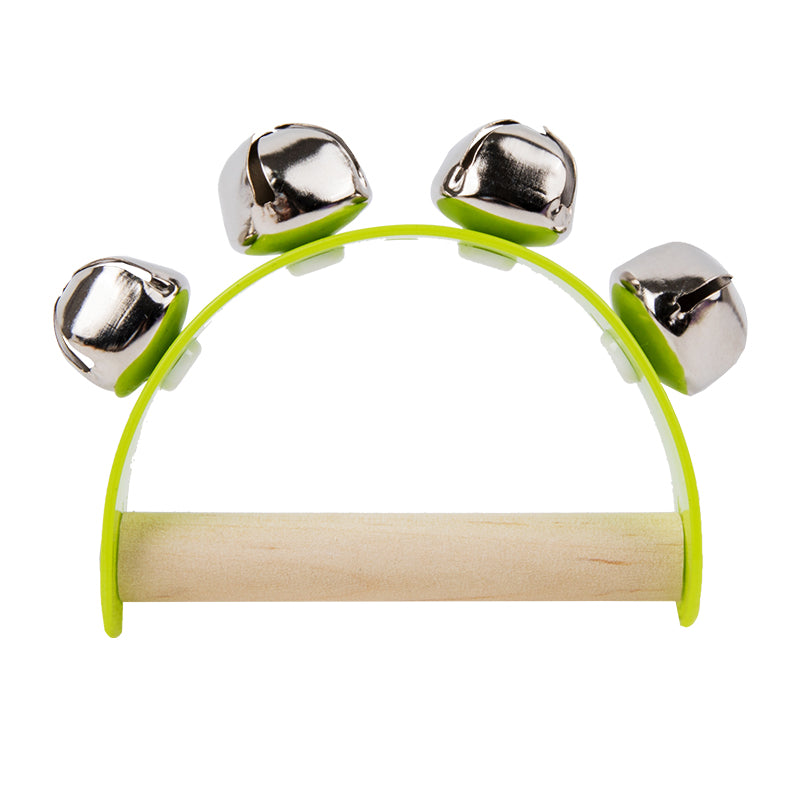 Children Musical Orff Instruments Clapper, Wooden Half Round Hand Ringing Bell, Handle Educational Fun Toys