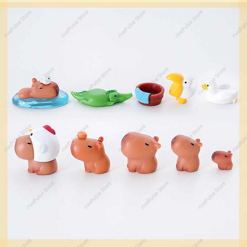Adorable Dashboard Accessory Cars Accessories Girl Auto Interior Decor Cute Capybara Car Decoration 2