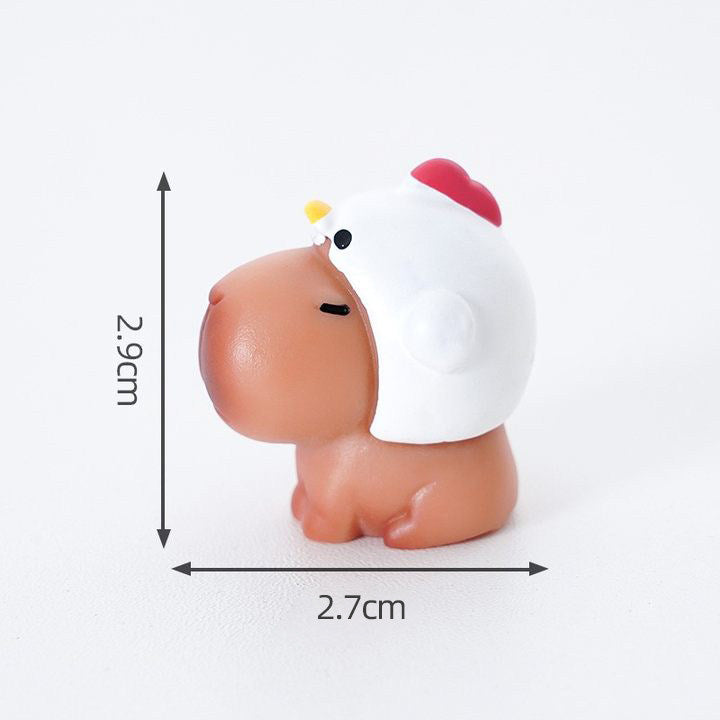 Adorable Dashboard Accessory Cars Accessories Girl Auto Interior Decor Cute Capybara Car Decoration 10